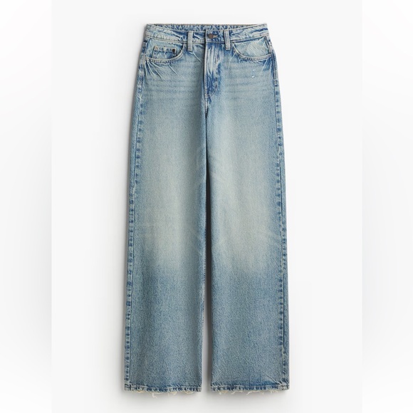 H&M Ava Ultra High Rise Wide Leg Jeans - Picture 2 of 8